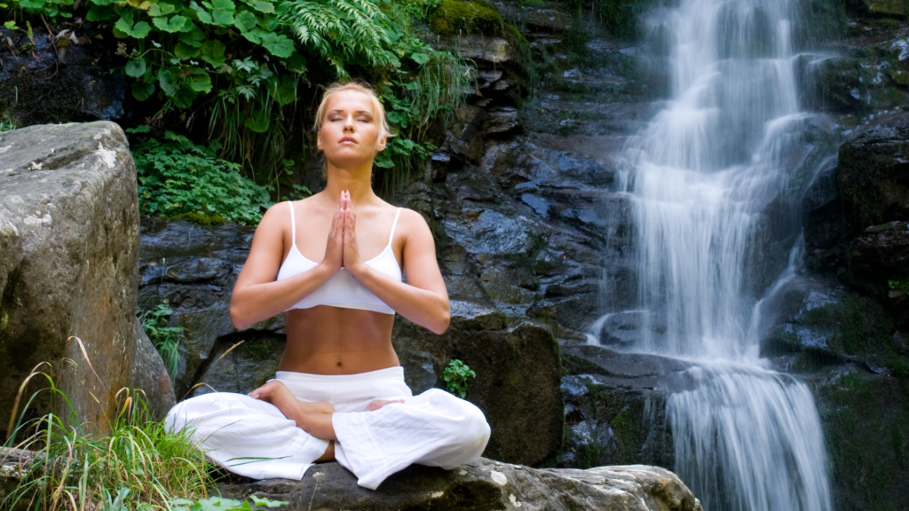 Woman Doing Yoga in the Nature