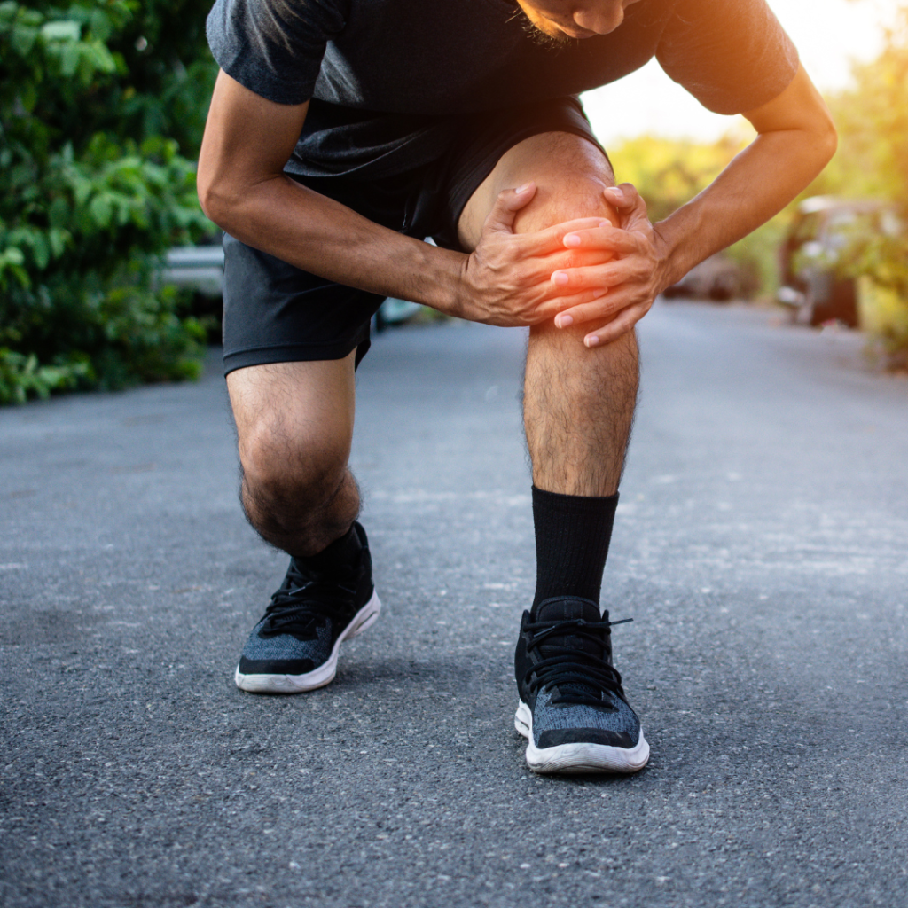 Men with Knee Pain While Jogging