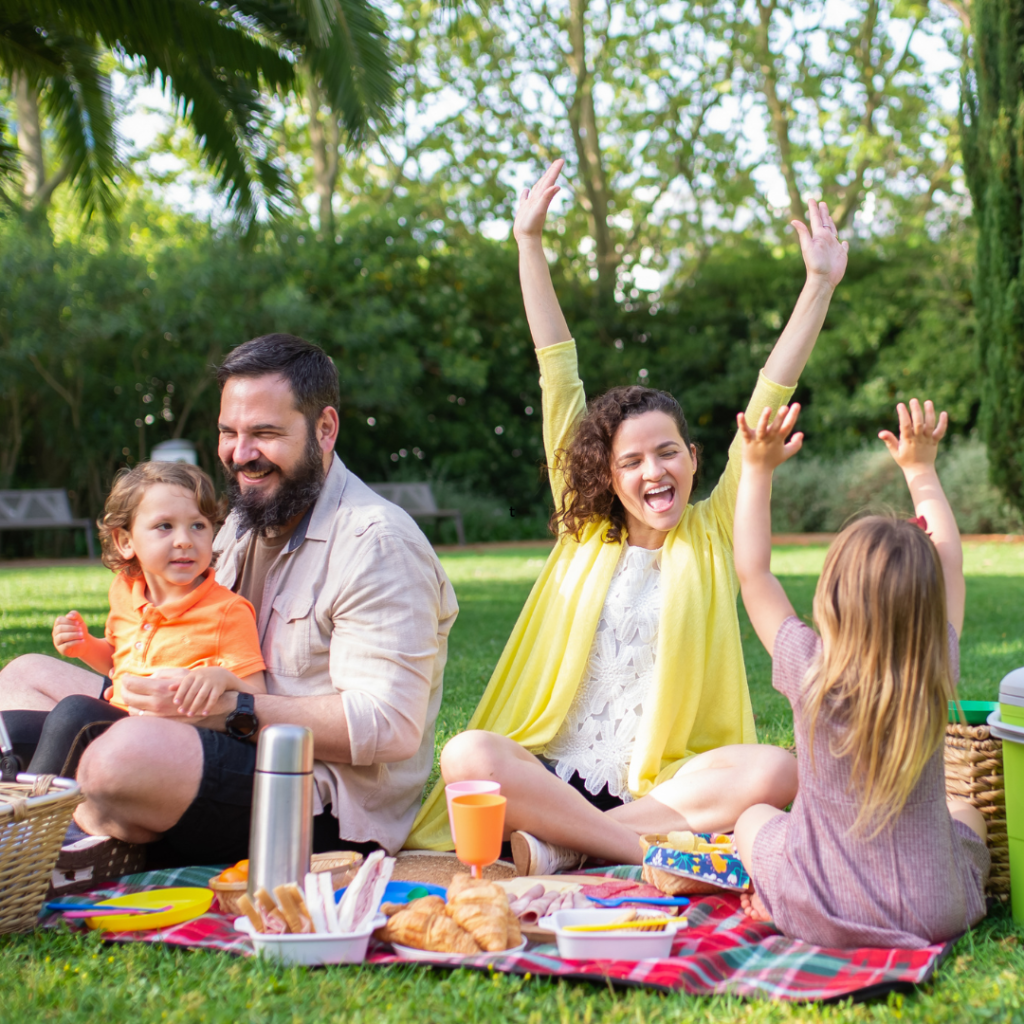 Family Having Fun at the Picnic