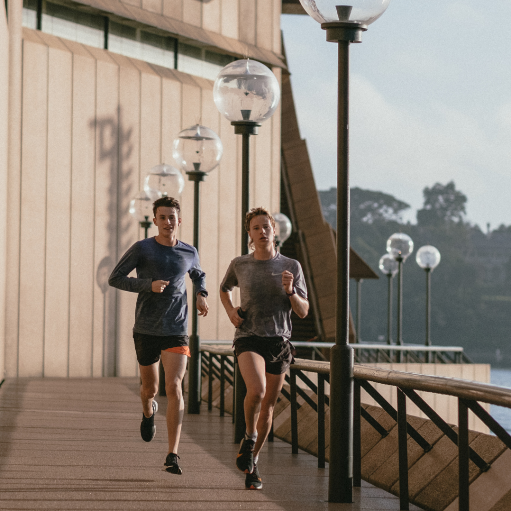 Man And Woman Jogging