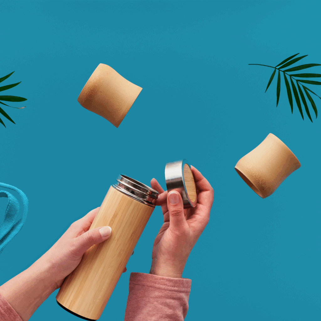 Zero Waste Eco Friendly Insulated Bamboo Water Bottle