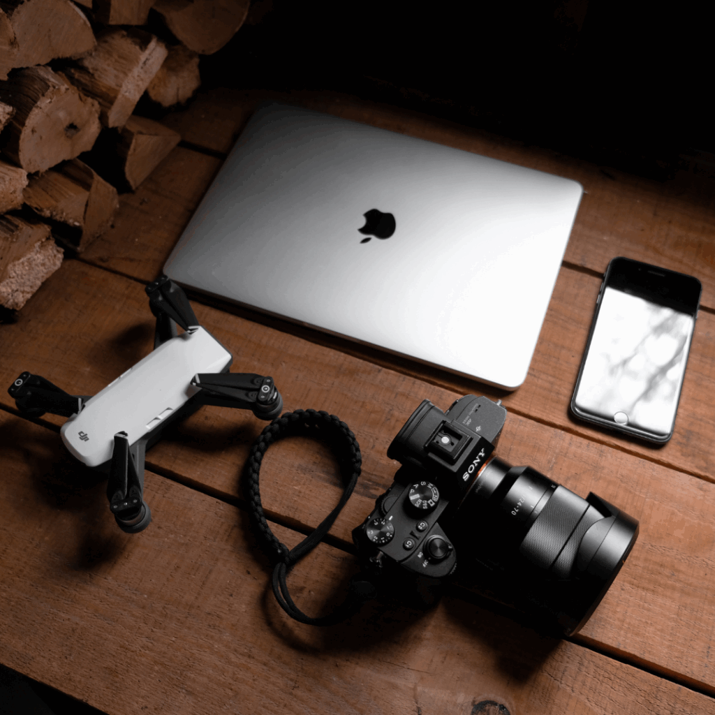 Photo Of Gadgets On Wooden Table