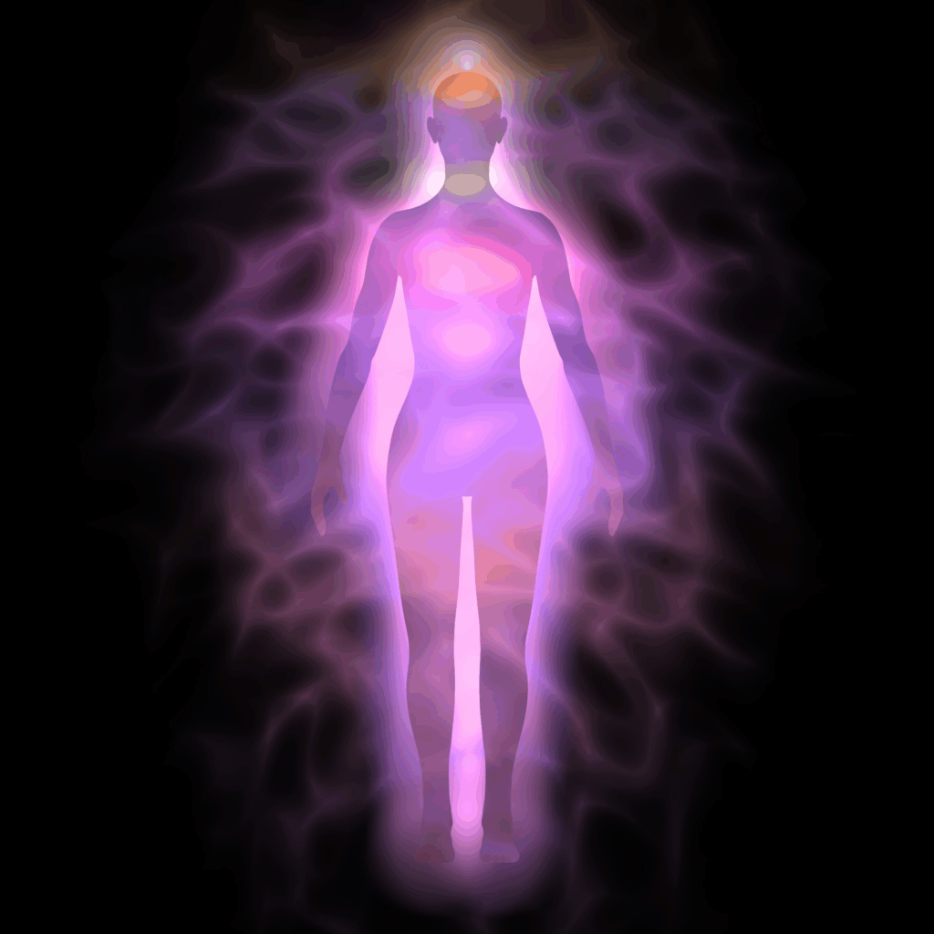 Human aura and chakras - woman